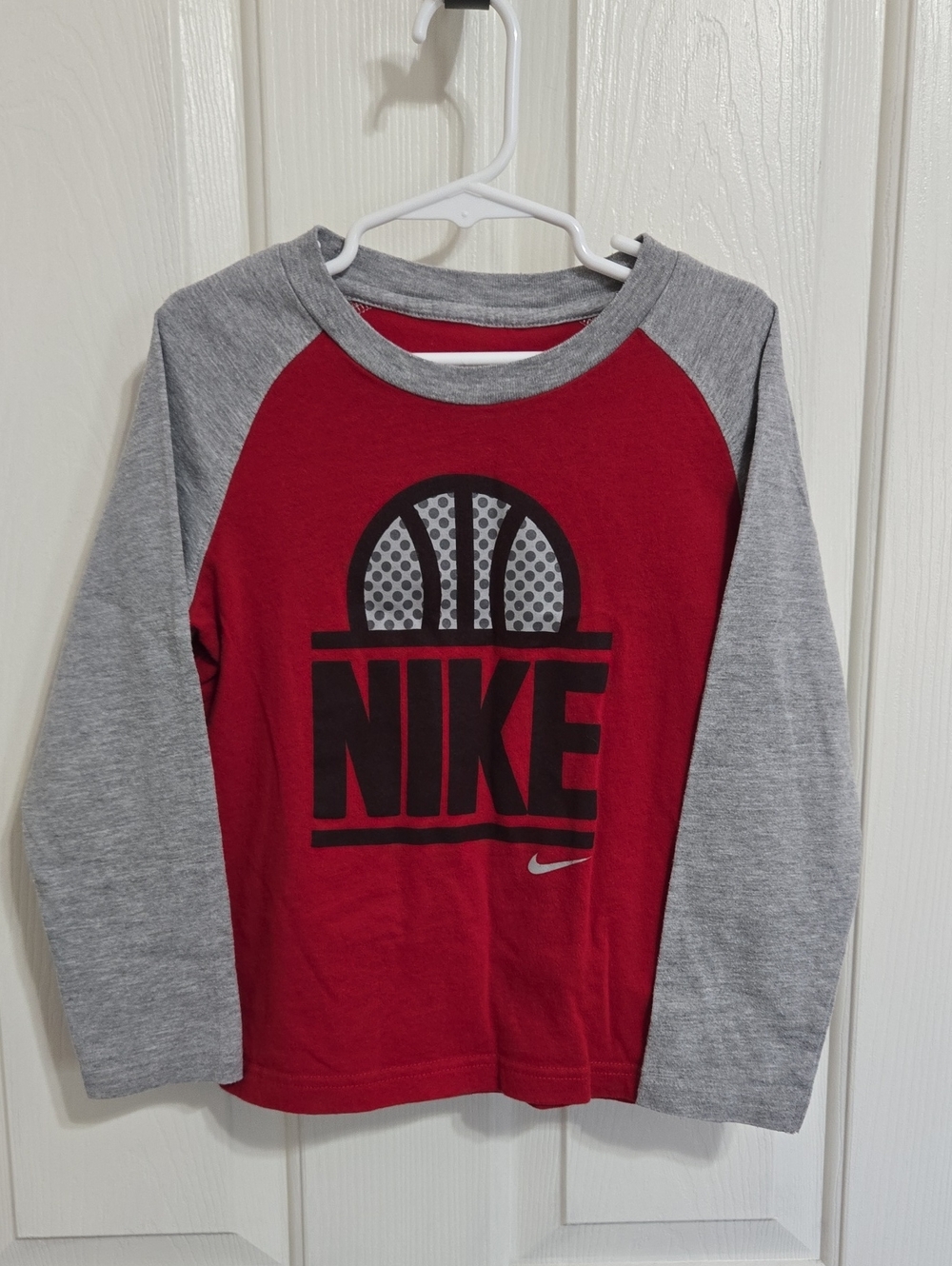 Nike red and grey basketball shirt